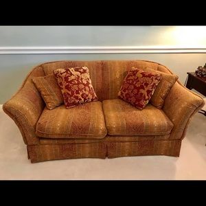 Beautiful, comfortable sofa with matching chair (